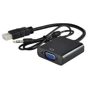 HDMI male to VGA Female Converter with 3.5 mm Audio Out