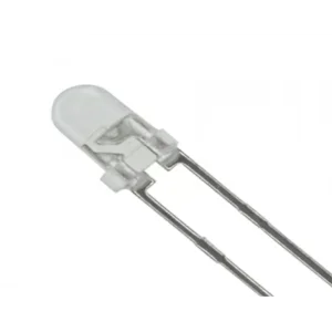 White Light Emitting Diode 3mm LED (Pack of 10) - Image 2