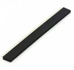 2.54mm Pitch Female Berg Strip Connector 1x40 Pin Straight - 5 Pcs