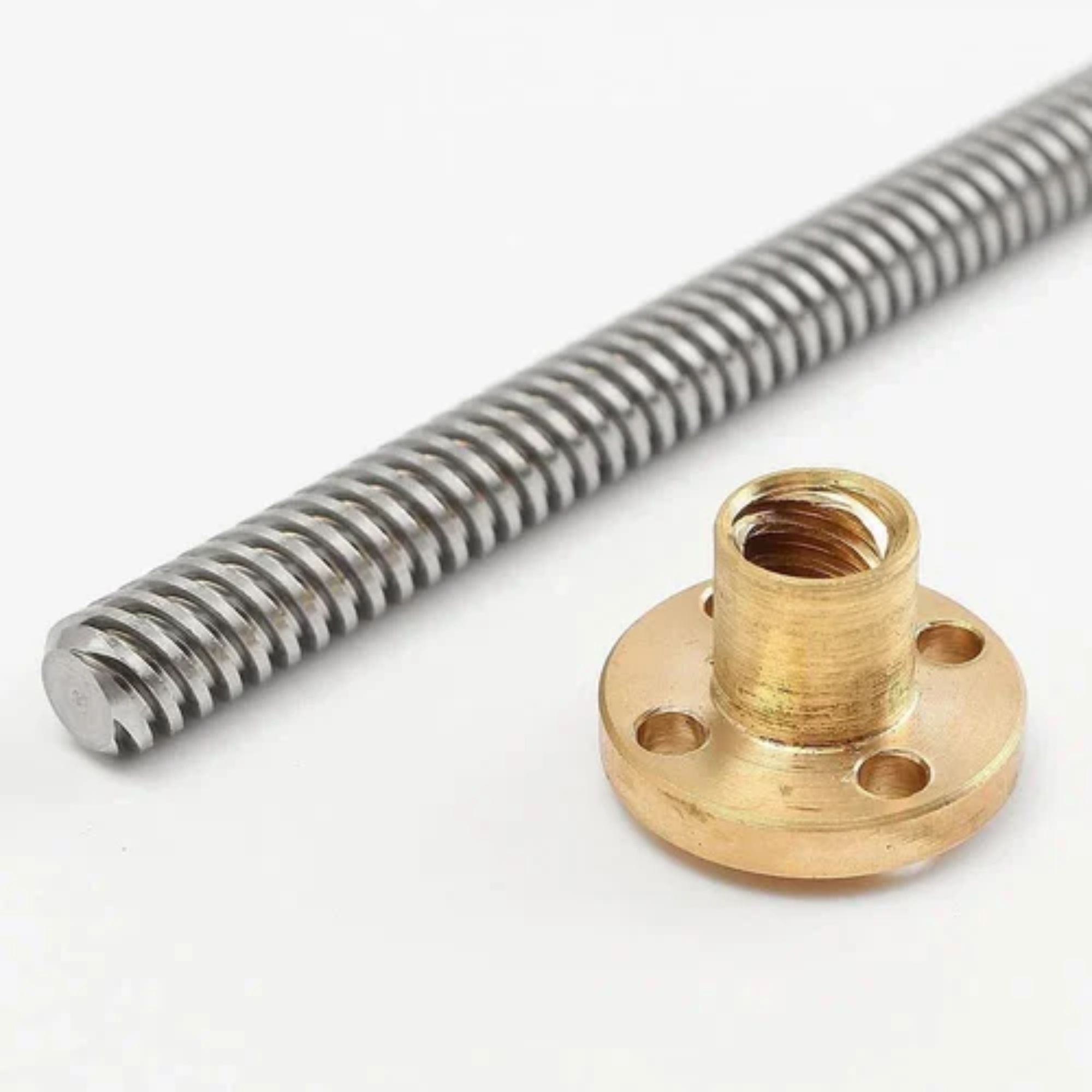 500MM Trapezoidal Lead Screw 8MM Thread 2MM Pitch with Copper Nut - Image 3