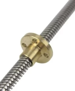 300mm Trapezoidal 4 Start Lead Screw 8mm Thread 2mm Pitch Lead Screw with Copper Nut