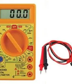 Digital Multimeter DT830D Yellow Color - 1000V DC/750V AC