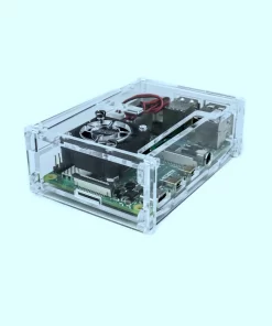 Acrylic Case for Raspberry PI 4 Model B with Cooling Fan Slot