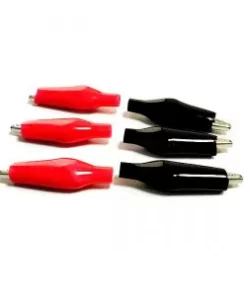 Alligator (Crocodile) Clip Red+Black 3-pair