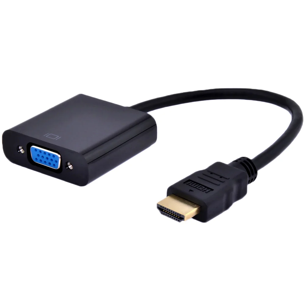 HDMI Male to VGA Female Converter Adapter 1080P For PC Raspberry Pi