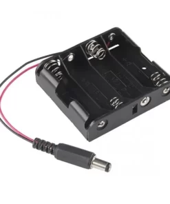 4 X AA Case Holder for Battery with DC Power Plug