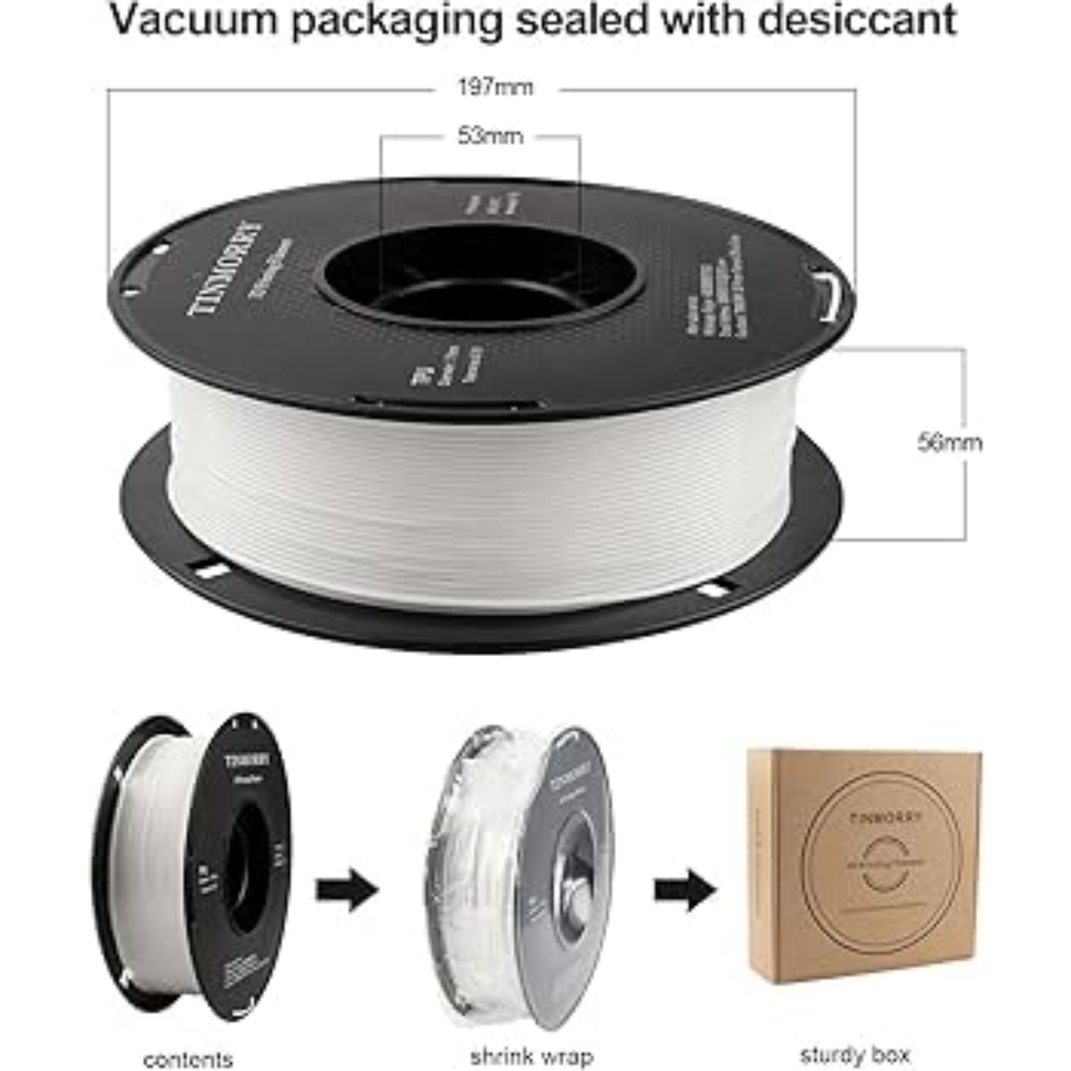 Mango TPU 1.75mm 3D Printing Filament 1kg - White - Image 4