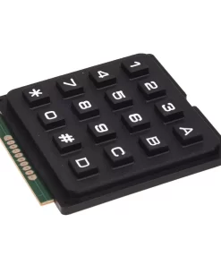 4×4 Matrix 16 Keyboard Keypad Telephone Style - Black