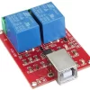 5V 2 Channel USB PC Intelligent Control Relay Module