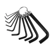 10 in 1 Metric Combination Hexagonal Key Allen Wrench Set (1.5mm 2mm 2.5mm 3mm 3.5mm 4mm 5mm 6mm 8mm 10mm)