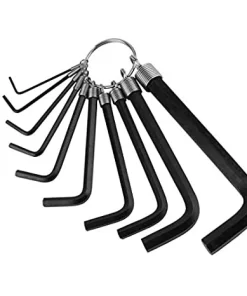 10 in 1 Metric Combination Hexagonal Key Allen Wrench Set (1.5mm 2mm 2.5mm 3mm 3.5mm 4mm 5mm 6mm 8mm 10mm)
