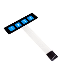 DC 12V 1×4 Key Matrix Membrane Switch Keypad