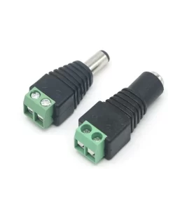 Male - Female 2.1x5.5mm DC Power Jack Adapter Connector Plug For CCTV Camera