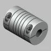 Flexible coupling OD:20mm x L:25mm Bore:8x8mm