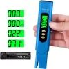 Blue TDS and EC Digital LCD Meter Conductivity Tester
