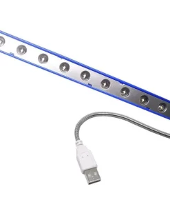 Mini Portable Flexible 10 LED USB Light Reading Lamp for Power Bank Notebook Laptop Computer Desktop PC