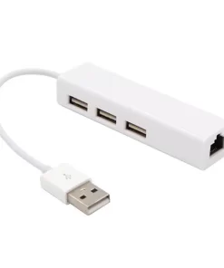 USB to 3 Ports USB 2.0 and Ethernet RJ45 10/100 Mbps LAN Network Card Hub Adapter