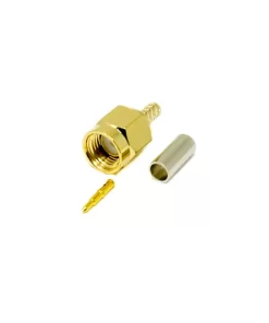 SMA Male Gold Plated Straight Plug Connector Crimp Type for Cables