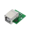 USB Type-B Female Head to DIP 4 pin Breakout PCB Module