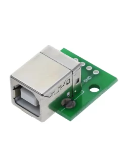 USB Type-B Female Head to DIP 4 pin Breakout PCB Module