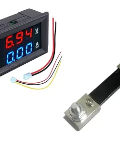 0.28 inch DC 100V 100A LED Digital Ammeter-Voltmeter With Shunt