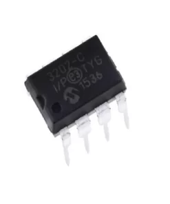 MCP3202 12-Bit Dual Channel A/D Converter (ADC) with SPI Interface IC DIP-8 Package