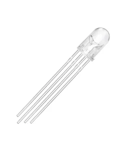 5mm Round RGB LED 4Pin Through Hole Water Clear (Common Cathode)