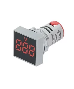 Red AC 60-500V 22mm AD16-22FSV Square Frosted Surface LED Voltmeter Indicator Light