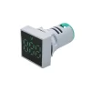 Green AC 60-500V 22mm AD16-22FSV Square Frosted Surface LED Voltmeter Indicator Light