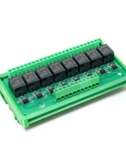 24V 8 Channels Relay Module High and Low Triggering Optocoupler Isolation Relay Module PLC Signal Amplifier Board