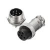 7 Pin GX16 Male Female Panel Mount Circular Aviation Connector Plug Socket