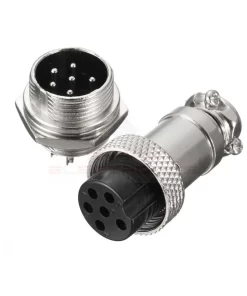 7 Pin GX16 Male Female Panel Mount Circular Aviation Connector Plug Socket