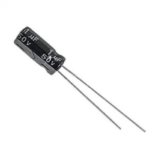 1uF 50V Electrolytic Capacitor - 1uf 50v electrolytic capacitor pack of 5 tech3179 8225