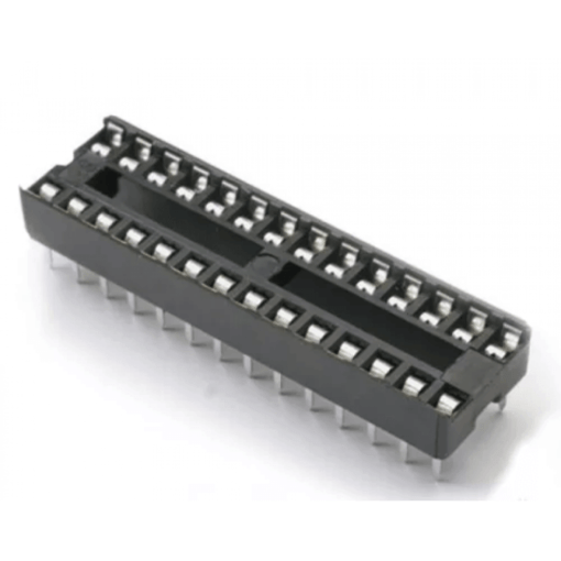 24 pin ic base socket for pcb pack of 5 tech1788 3067