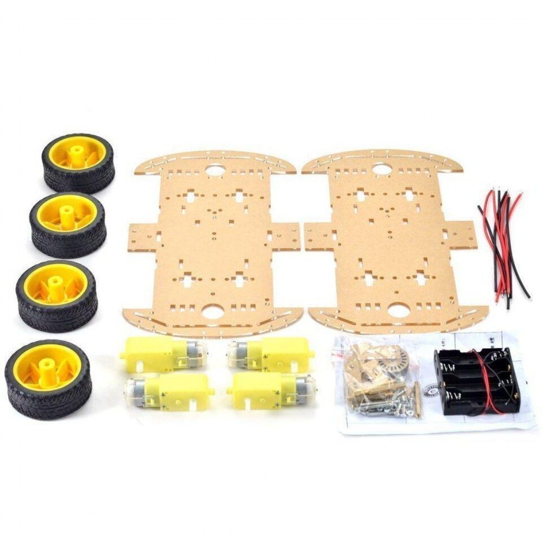 Longer version of 4WD Double Layer Smart Car Robot Chassis Kit - Image 3