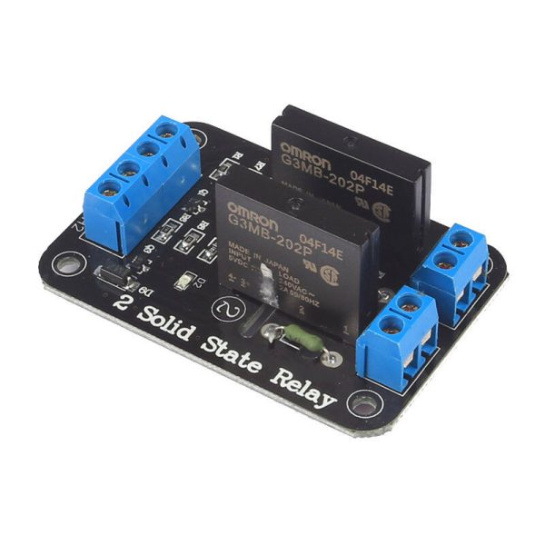 5v 2 channel ssr solid state relay module 240v 2a output with resistive fuse tech7467 5909
