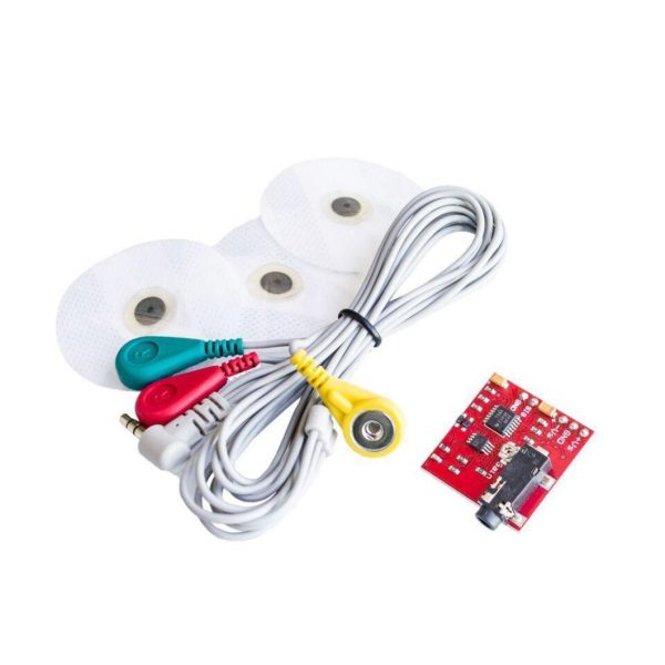 emg muscle sensor module with cable and electrodes tech1451 2624