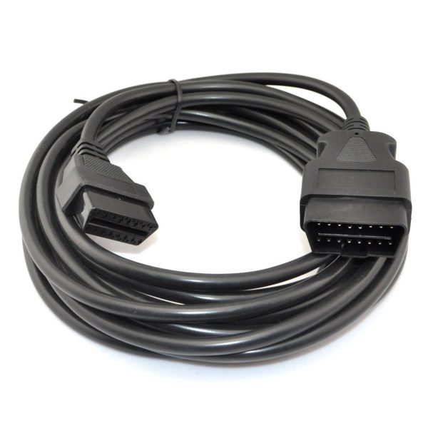 obd 2 obd ii 16 pin car male to female extension cable diagnostic extender 5 meter tech3353 8356
