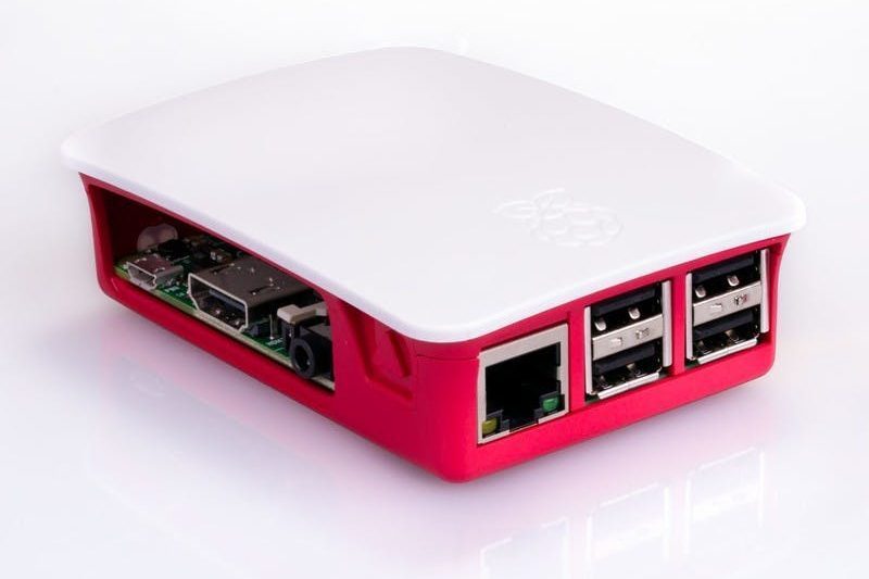 Raspberry Pi 3 Case for Raspberry Pi 3 Model B, B+ Red/White - Image 2