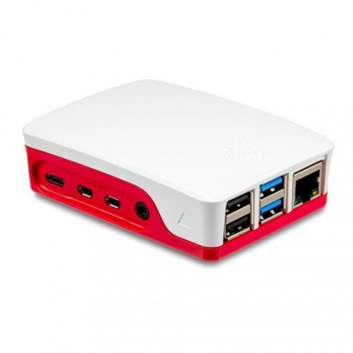 official raspberry pi 4 case red white tech4026 8165