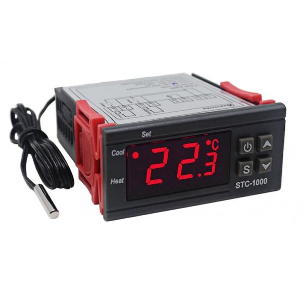 stc 1000 220v ac all purpose digital temperature controller thermostat module with temperature sensor probe tech1476 8302