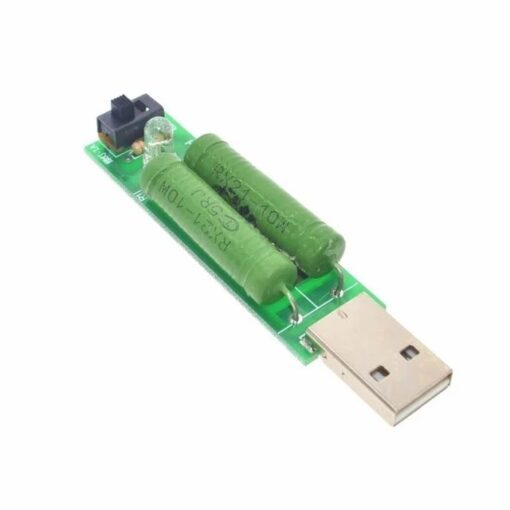 USB Mini Discharge Load Resistor 2A/1A with 1A green LED - tech1243 1