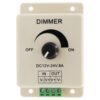 12V 24V DC 8A Adjustable Manual Knob Dimmer Switch for LED Strip