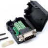DB9 Male Screw Terminal to RS232 RS485 Conversion Board with Shell and Nut