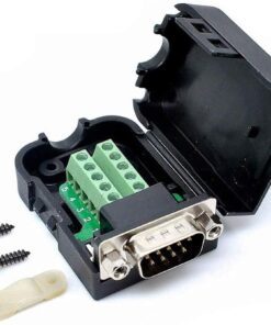 DB9 Male Screw Terminal to RS232 RS485 Conversion Board with Shell and Nut