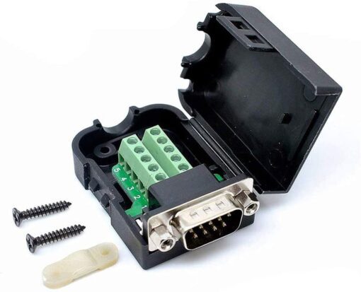 DB9 Male Screw Terminal to RS232 RS485 Conversion Board with Shell and Nut - tech1611 1