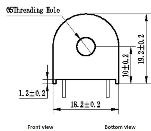 ZMCT103E 40 Ampere Current Transformer – PCB Mounting - Image 4