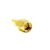 SMA Male Crimp Connector 180 Degree Plug Coaxial RF Connector