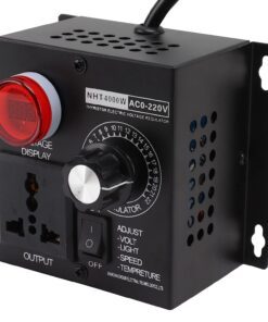 NHT-4000W AC 220V 4000W Electronic Variable Voltage Regulator Speed Motor Fan Control Controller