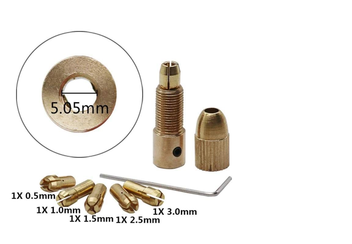 0.5-3mm Small Electric Drill Chuck Set of 775 DC Motor (5.05mm Hole) - Image 3